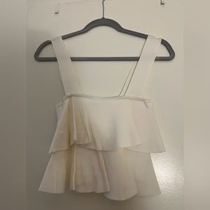 Zara ruffled tank